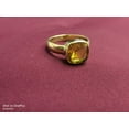 thumbnail image 3 of 925 Sterling Silver Gold Plated Natural Certified Yellow Sapphire/Pukhraj 5 Carat Astrology Ring For Men & Women, 3 of 5