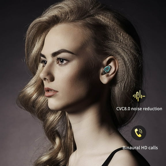 Headphones V5.2 Ear Buds Wireless Bluetooth Earbuds Bluetooth Headset with Microphone Ear Piece Bluetooth Earpiece Earbuds Wireless Bluetooth Wireless Earbuds Driving Headset