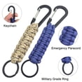 thumbnail image 5 of 5 Pcs Paracord Keychains with Carabiner, SENHAI Braided Lanyard Ring Hook Clip for Keys Knife Flashlight Outdoor Camping Hiking Backpack Fit Men Women - 5 Colors, 5 of 10