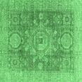thumbnail image 1 of Ahgly Company Indoor Square Abstract Emerald Green Modern Area Rugs, 4' Square, 1 of 4