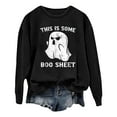 thumbnail image 2 of This Is Some Boo Sheet Halloween Sweatshirts for Women 2025 Crewneck Ghost Funny Novelty Graphic Sweatshirt Pullover, 2 of 4