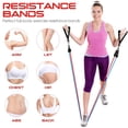 thumbnail image 4 of Bandas de Resistencia RENRANRING Negro con Asas para Entrenamiento de 150 Libras para Hombres y Muje, 4 of 6