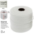 thumbnail image 3 of The Beadsmith S-Lon Bead Cord – .5 mm Twisted Nylon Cord, White Color, TEX210, 77 Yards, 3 of 6