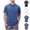 Hauts Za-Gris Homme, variante sur DIOAZUD Chemises à Manches Courtes pour Hommes Henley Couleur Unie Chemises de Tennis Légères et Respirantes pour Entraînement Course