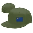 thumbnail image 4 of DouZhe Flat Brim Cap Snapback Hat, Nevada State Flag Prints Adjustable Green Adult Baseball Cap, 4 of 6