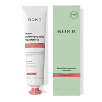 Boka Fluoride Free Toothpaste, Nano-Hydroxyapatite Toothpaste, Appropriate for Sensitive Teeth - Cinna Mint Flavor, 3.4 fl oz