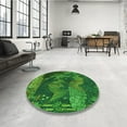 thumbnail image 3 of Ahgly Company Indoor Rectangle Patterned Deep Emerald Green Area Rugs, 2' x 5', 3 of 6