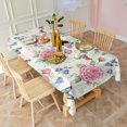 thumbnail image 3 of Pioneer Flower Floral Print Pattern Rectangle Tablecloth 60"x120", Waterproof Polyester Table Cloth, Wipeable Spillproof for Dining Camping Indoor Outdoor, 3 of 6