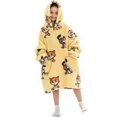 thumbnail image 1 of Blanket Hoodie Ultra Soft Oversized Blanket Sweatshirts with Hood Pocket and Sleeves Warm Cozy Wearable Hooded Blankets Sweater One Size for Teens Boys Girls, 1 of 11
