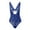 Blue, variant on Women One Piece Lingerie Deep V Lace Bodysuit Plus Size