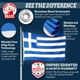 thumbnail image 3 of Anley Rip-Proof Technology Double Sided 3-Ply Greece Flag 3X5 Ft - Greek National Flags 300D Polyester, 3 of 8