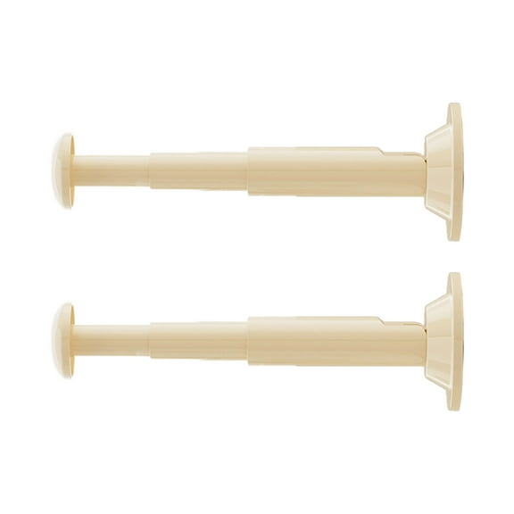 Lilixerw 2 PCS Magnetic Hanger Organizer Rack,Extendable Clothes Hanger Stacker,Space Saving Hanger Storage Holder,Beige