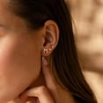 thumbnail image 2 of Turandoss Initial Stud Earrings Set for Girls 14K Gold Plated S925 Sterling Silver Post 3 Pairs Letter A-Z Heart Cz Stud Earrings Hypoallergenic Jewelry Birthday Gifts for Little Girls, 2 of 9
