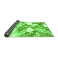 thumbnail image 2 of Ahgly Company Indoor Round Abstract Green Modern Area Rugs, 3' Round, 2 of 4