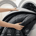 thumbnail image 5 of U by Bedsure King Comforter Set,7 Pieces Bed in a Bag, Reversible Lightweight Bedding Set, Black, 5 of 7