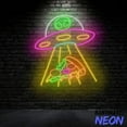 thumbnail image 3 of Handmadetneonsign Alien Pizza Abduction Neon Sign, Pizza UFO Led Sign, Italian Pizza Wall Art, Restaurant Wall Decor 77004, 3 of 5