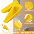 thumbnail image 3 of Juego de 8 topes Jumbo Door Stoppers Frienda de goma termoplástica amarilla, 3 of 8