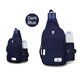 thumbnail image 5 of Bolso grande de mensajero de pecho deportivo de color puro retro para mujer (azul oscuro) Tmvgtek Oficina Multiescena Multifunción, 5 of 8