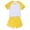 A153-Yellow, variant on Hessimy Toddler Baby Girl Summer Clothes Set Short Sleeve Tops & Shorts Novelty Color Outfits(Purple,5-6 Years)