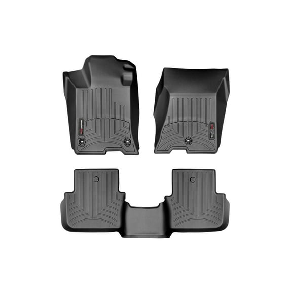 WeatherTech Custom Fit FloorLiners compatible with 2015-2020 Acura TLX - 1st & 2nd Row, Black