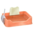 thumbnail image 4 of Dog Toilet, Pet Pee Toilet, Puppy Training Potty Tray, Pet Litter Pan Potty Pan, Easy to Clean Supplies Indoor Dog Potty Tray Orange, 4 of 10