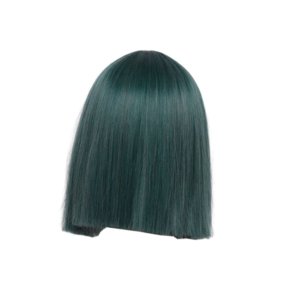 Minnieouse Peluca de mujer, pelo corto y liso, fiesta, vacaciones, Club, vestido elegante, decoración de Cosplay, regalos de disfraces para mujeres y Cuidado del cabello Azul oscuro Minnieouse CE014354-04