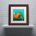 thumbnail image 4 of Trademark Fine Art "Fox in Tree" Canvas Art by Carla Martell, White Matte, Wood Frame, 4 of 5