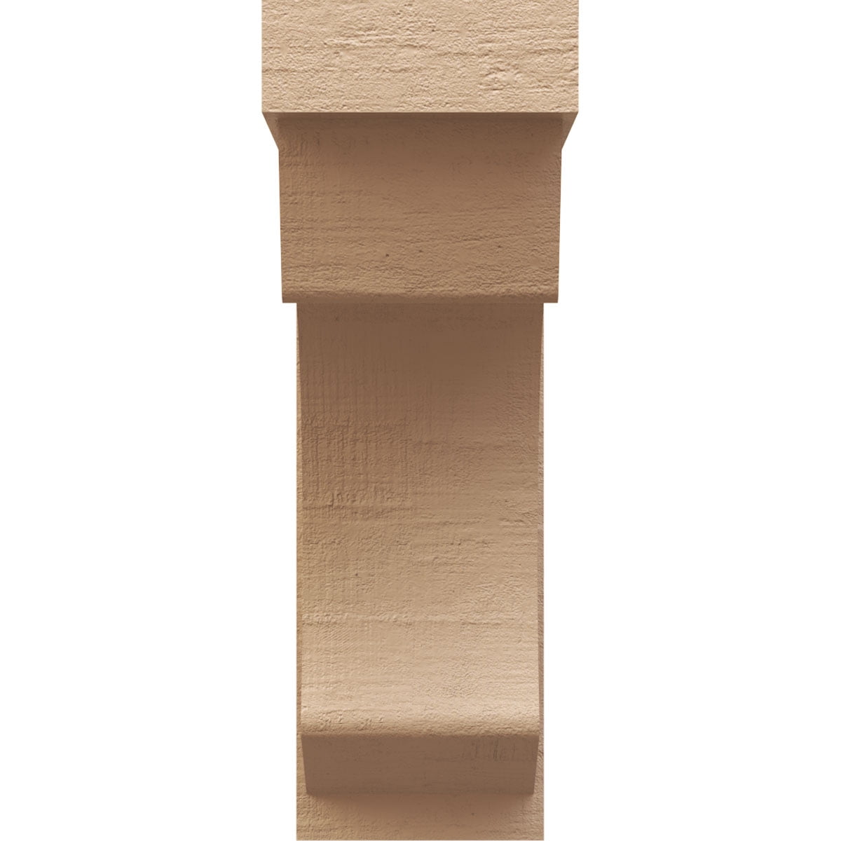 12"W x 24"D x 36"H Classic Emerson Rough Cedar Woodgrain TimberThane Corbel, Primed Tan