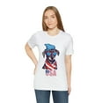 thumbnail image 5 of Happy July 4th Patriotic Dog USA Unisex Jersey Short Sleeve Tee, 5 of 12