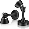 thumbnail image 2 of Arrêt Magnétique de Porte, Lot de 2 - Acier Inoxydable Noir, Support de Porte Robuste pour Montage Mural/au Sol, 2 of 5