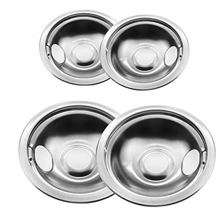 Bestong 4 Pack Gas Stove Burner Covers Stainless Steel Reflector Bestong 4 Pack Gas Stove Burner Covers