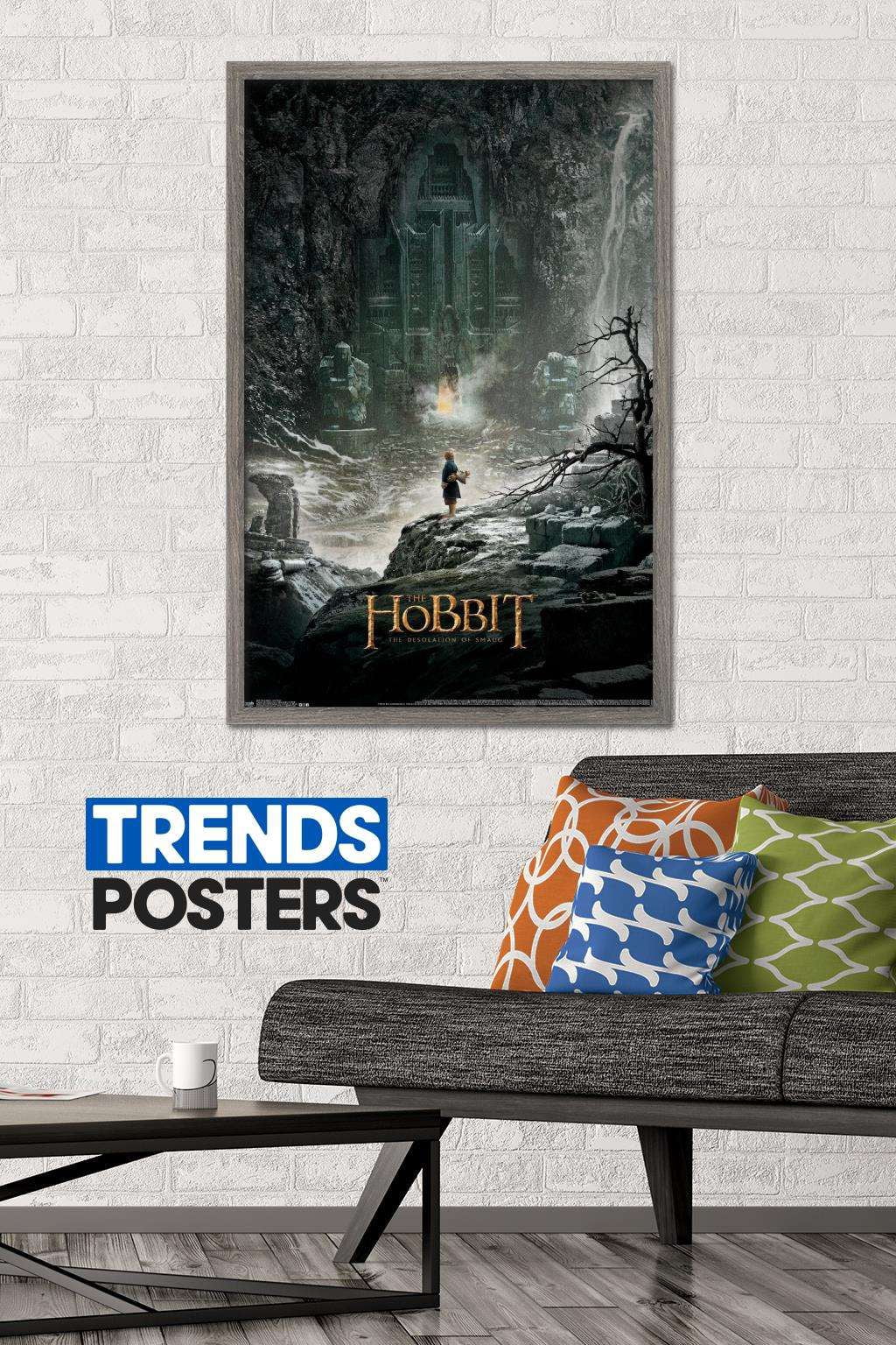 The Hobbit: The Desolation Of Smaug - One Sheet Wall Poster, 22.375" x 34", Framed