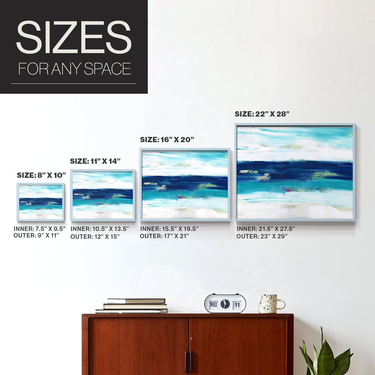Above Us Only Sky by Judith Shapiro - Restickable Framed Giclée Print
