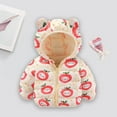 thumbnail image 3 of Hicidod Kids Winter Jackets Bear Ears Hooded Zipper Long Sleeve Warm Down Coats Cute Cartoon Printed Windproof Outwear Jacket, 3 of 7