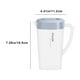 thumbnail image 3 of Jarra de agua de plástico con tapa, jarra para mezclar bebidas, jarra transparente con tapa de 1 galón, hervidor de agua fría con filtro de grifo en el refrigerador, gran capacidad para dispensador, 3 of 8