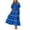 BU1, variant on Riforla Women's Summer Button Down Shirt Dress Short Puffy Sleeve Tiered Ruffle Flowy Long Maxi Dresses Orange L