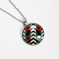 thumbnail image 4 of Palestine Stylish Glass Pendant Circular Necklace - Women's Fashion Jewelry Accessory, 4 of 5