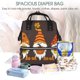 thumbnail image 5 of Disketp Fall Gnomes Mochila de Pañales de Gran Capacidad con Múltiples Bolsillos, Mochila de Viaje Multifuncional para Bebé, Unisex, Moderna y Resistente, 5 of 6