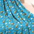 thumbnail image 3 of Cartoon Construction Vehicles Cranes Blanket,Comfortable Soft Flannel Throw Blanket,All Season,Warm Lightweight Blankets for Sofa Bed Couch Living Room Chair,50"x60", 3 of 4
