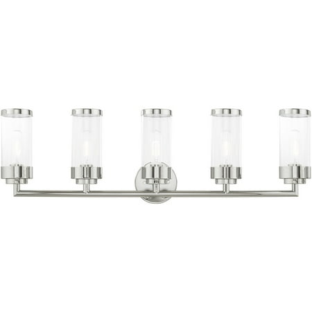 

Bathroom Vanity 5 Light Fixtures With Polished Chrome Finish Steel Material Medium 11 500 Watts