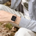 thumbnail image 6 of WFEAGL Thin Band Apple Watch Stainless Steel Metal Replacement Adjustable 38mm 40mm 41mm, 6 of 9
