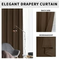 thumbnail image 5 of Easy-Going Blackout Curtains, Brown, 52 x 63 inch, 5 of 7