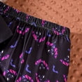 thumbnail image 6 of Weebloom Girls Halloween Outfit Set Round Neck Dress Top Long Pants Age 1 6 Years Casual Party Wear Comfy Girl Outfits Black, 6 of 7