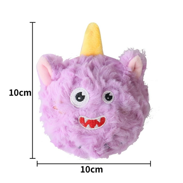 Pet Dog Stuffed Plush Ball Soft Comfortable Bite-resistant Teeth Cleaning Toy Squeaky Toy