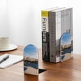 thumbnail image 5 of Pofeuu Lighthouse Print Large Bookend Hold Heavy Books- Wood Bookends for Heavy Books Heavy Duty Book Ends Wood Bookends for Office Desk Non-Skid, 5 of 7