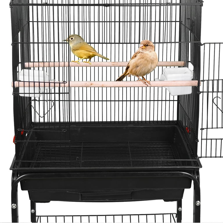 Zeny 59'' Large Wrought Iron Bird Cage for Small Parrot Zeny 59'' Large Wrought Iron Bird Cage for Small Parrot