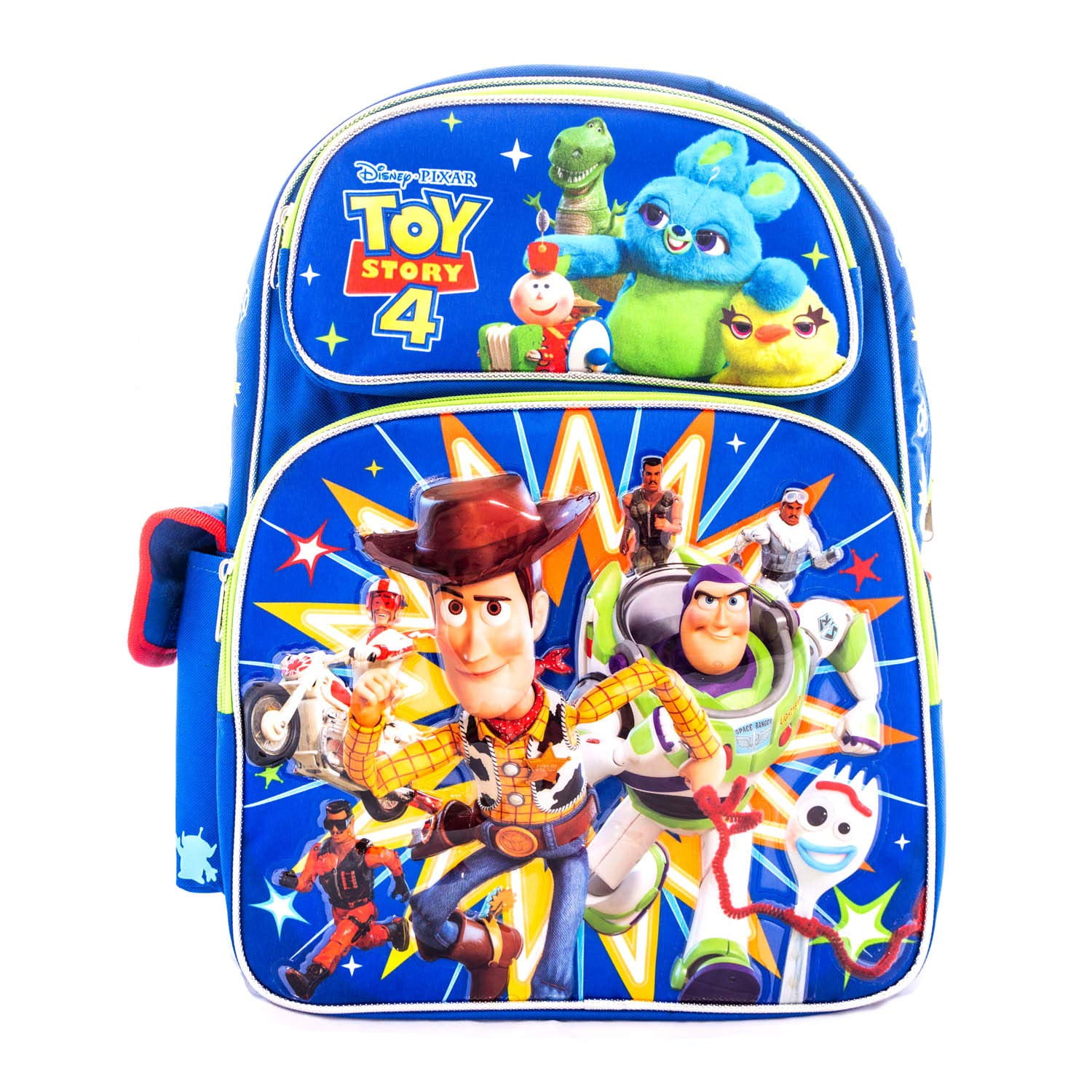 Backpack Disney Toy Story 4 Blue Team Woody 16" New 000703