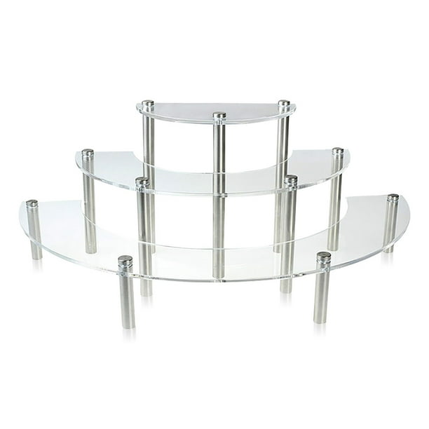 Soporte de acrílico cosmético Postres Estante de almacenamiento Transparente Soporte de juguetes para bocadillos Adorno de festival Fiesta de Navidad Boda Bebé Claro Advancent HA009231-03B