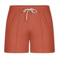 thumbnail image 6 of Paiwinds Men's Solid Beach Shorts with Pockets Elastic Waist Drawstring Quick Dry Summer Swim Trunks, 6 of 9