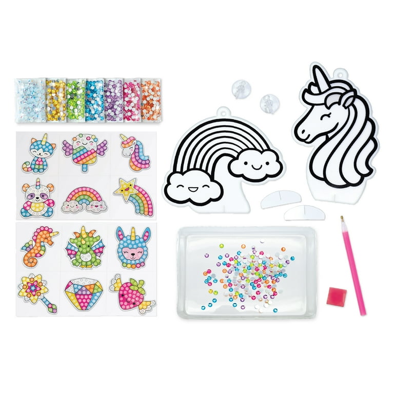Diamond Painting Kit For Kids with Keychains, Kids Big Gem Diamond Painting  Magical - Child Craft Kit for Boys and Girls, Kids Arts and Crafts for Kid Ages  8-12, Unicorn 
